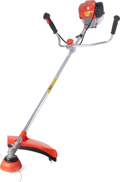 Kositëse bari me benzinë 4 takt, 1.8 HP, teh metalik dhe fije, portokalli