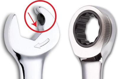 Çelës kombinim me klik SATA 43612, 16 mm, 209 mm, ngjyrë argjendi