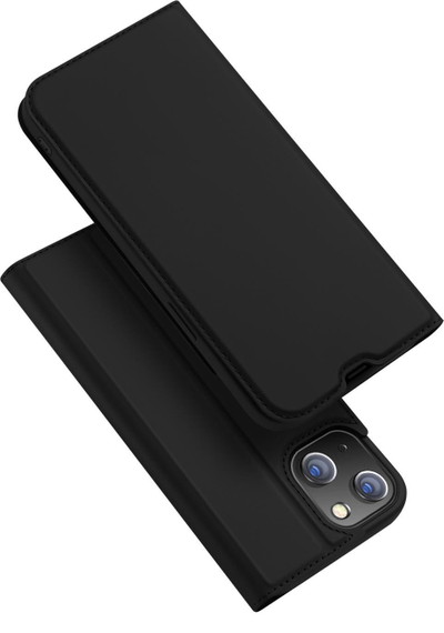 Këllëf telefoni Dux Ducis Skin Pro Series për iPhone 14, portofol, me qëndrim, i zi