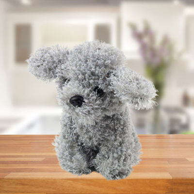 Lodër pelushi Pelda qen Mini Poodle, 20cm, gri