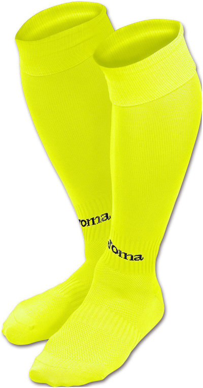 Фудбалски чорапи Joma Classic II, еластични, за возрасни, неон жолти