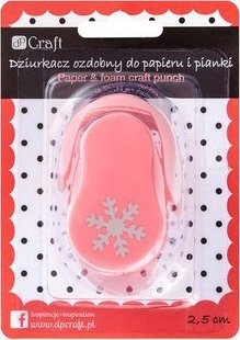 Grusht dekorativ për letër dhe shkumë Dalprint DPCRAFT, 2.5 cm, model borë