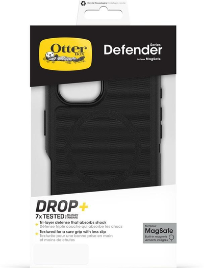 Mbrojtëse telefoni OtterBox Defender MagSafe, për iPhone 16 Plus, e zezë