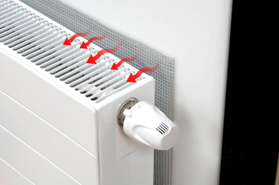 Foli izoluese për kalorifer Kinzo Radiator Foil, 250x50cm, alumin, ngjyrë argjendi
