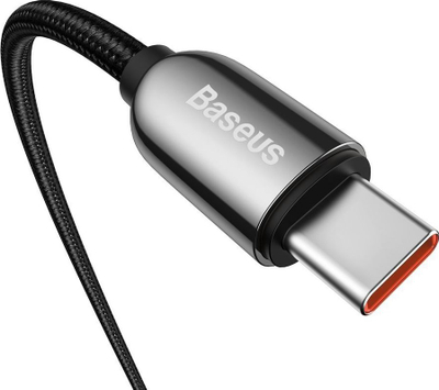 Kabllo USB C në USB C Baseus, 1m, 100W 5A, e zezë