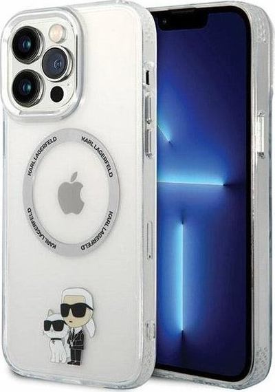 Maskë telefoni Karl Lagerfeld NFT MagSafe për iPhone 13 Pro Max, transparente, TPU