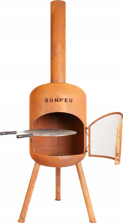 Oxhak kopshti Bonfeu Bonbono 4501R, çelik Corten, pamje rusty, kafe