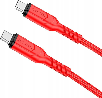 Kabllo USB Type C në Type C Hoco X59, 60W PD, 1m, e kuqe
