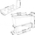 Kuti lulesh Prosperplast Rato Case High, 24cm, plastike, gri antracit
