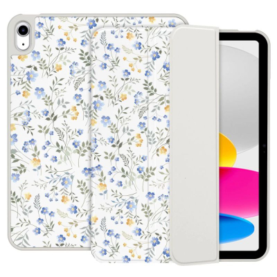 Навлака за таблет Tech-Protect Smartcase Pen, за iPad 10.9" 2022, со место за Apple Pencil, со бели цветови
