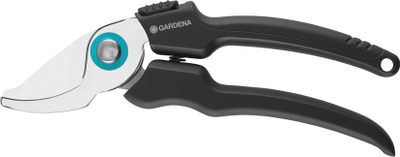 Gërshërë krasitjeje Gardena EcoLine Anvil, për degë të thata, doreza ergonomike, të zeza
