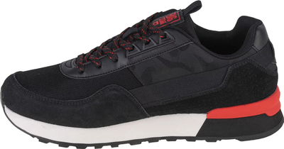 Këpucë burrash Big Star Shoes M LL174377, lëkurë natyrale, me lidhëse, të zeza