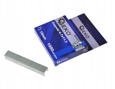 Kapëse Geko tip A, 0.7x11.3 mm, 10 mm, 1000 copë