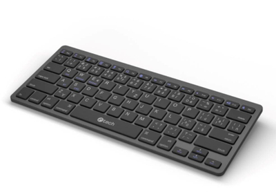 Tastierë wireless C-TECH KB-120S, Bluetooth 2.4 GHz, kompakte, e zezë