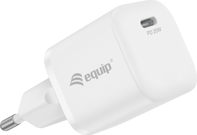 Karikues muri LevelOne Equip 245530, 1 port USB C, 20W PD, i bardhë, paketim me 25 copë