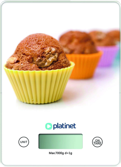 Peshore kuzhine dixhitale Platinet Muffin, 7 kg, shumëngjyrëshe