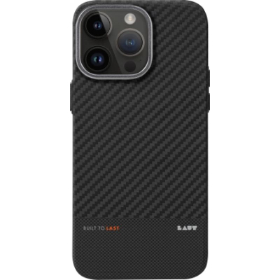 Mbulesë mbrojtëse Laut Kev Protect për iPhone 15 Pro, kompatibile me MagSafe, pamje karboni, e zezë