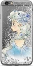 Maskë telefoni Disney Elsa me likuid dhe shkëlqim 010, për iPhone 11 Pro Max, silikon, argjendtë