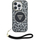 Guaskë telefoni Guess HC IML Leopard Triangle, për iPhone 16 Pro, MagSafe, me rrip, e zezë