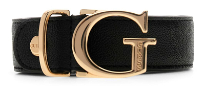 Rripi për femra Guess BW9362P6230-BLA, lëkurë, i zi