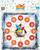 Ora edukative Multigra Penguin, akrepa lëvizës, 23 x 23 cm, shumëngjyrëshe