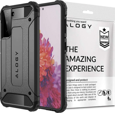 Mbrojtëse Alogy Hard Armor për Samsung Galaxy S21 Plus, e hirtë 