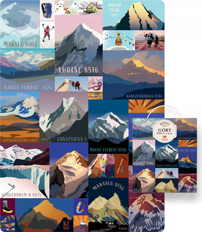 Puzzle Czuczu Puzzlove Планини 8000 m, 1000 делови, 48 x 68 cm, многуобоени