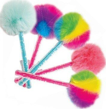 Stilolaps lojrash Stnux Pen Pompom, me labirint, display 12 copë, shumëngjyrësh