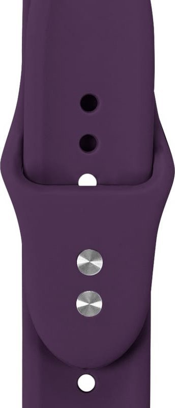 Rrip dore për Apple Watch Crong Liquid, 38/40/41/42 mm, silikoni, ngjyrë plum