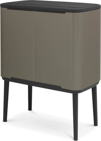 Kosh plehrash Brabantia BO Touch Bin, 3x11L, me kapak Touch, platini