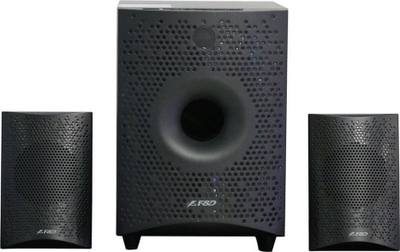 Kuti zanore Fenda F&amp;D F210X, Bluetooth, USB, e zezë