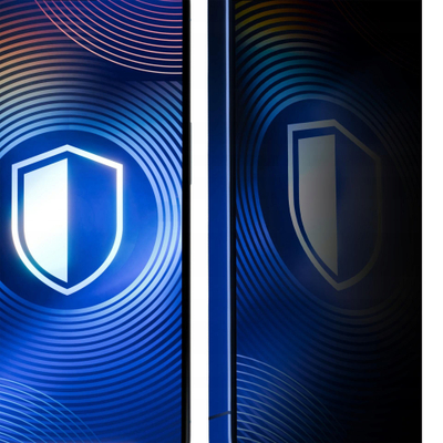 Mbrojtëse ekrani 3MK HardGlass, për iPhone 17 Air 17 Pro, matt Max Privacy, me kornizë të zezë