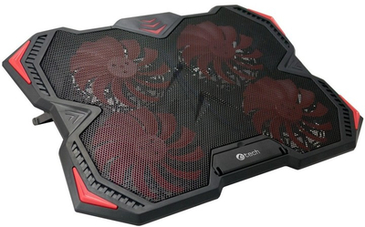 Mbajtëse ftohëse C-TECH Chladící Zefyros (GCP-01R), 17,3", e kuqe