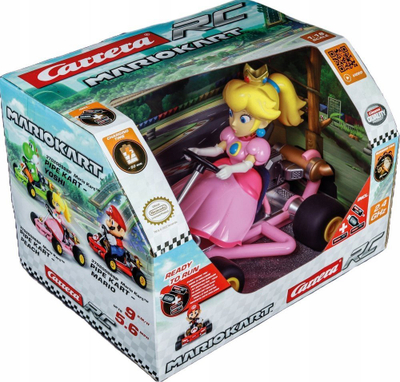 Makina me telekomandë Carrera Mario Kart Pipe Kart Peach, 1:18, 2.4GHz, rozë