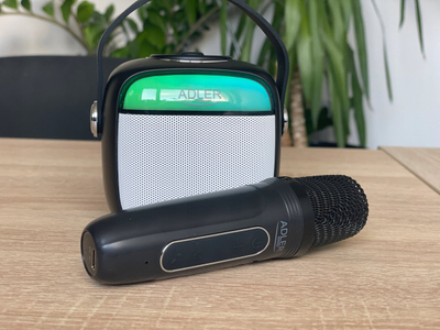 Kuti zani karaoke Adler AD 1199 W, Bluetooth 5.1, me mikrofon, e bardhë