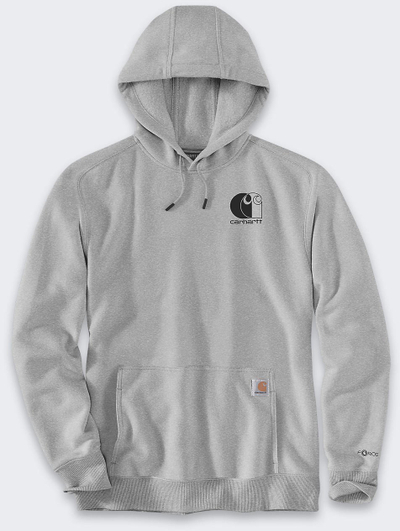 Дуксер со капуљача Carhartt Force, за мажи, L, Asphalt Heather