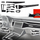 Foli mbrojtëse interjeri GrizzGlass PianoSkin Matte për Audi A7 C8 2018-2025, set 11 copë, efekt karbon, e zezë matte