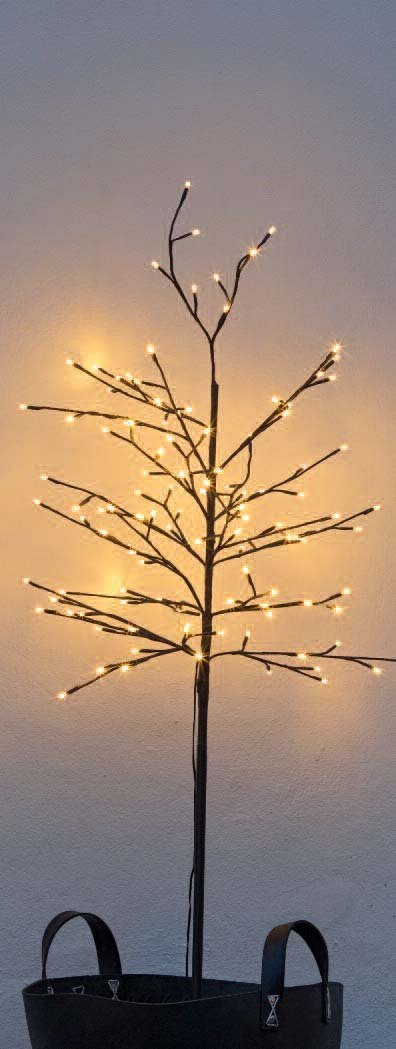 Pemë dekorative Sirius Noah Tree, 150cm, 160 LED, e zezë