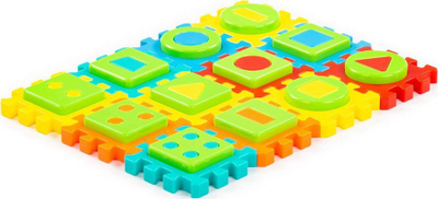 Puzzle edukativ Polesie 91420, 24 copë, forma gjeometrike, shumëngjyrëshe