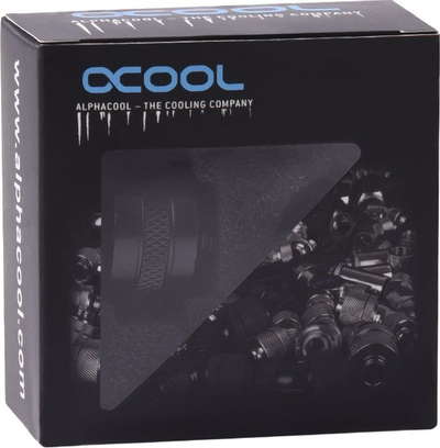 Fiting për HardTube Alphacool Eiszapfen PRO, 13 mm, G1/4, i zi
