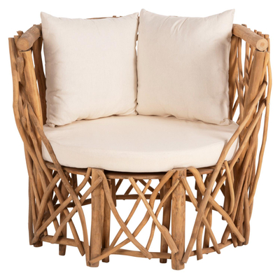 Kolltuk Kaan 95x89x80Hcm (HM5994), bardhë
