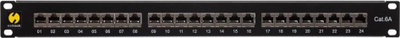 Patch panel NetRack 19", 24 porta, Cat 6A FTP, gri