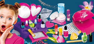 Set lojrash Lisciani Im a Genius Great Laboratory of Cosmetic Sciences, laborator kozmetik për kalamoj