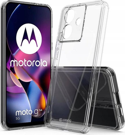 Mbrojtëse telefoni Crong Crystal Shield për Motorola Moto G54, kundra goditjeve, transparente