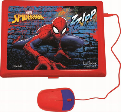 Laptop edukativ Lexibook Spider-Man JC598SPI21, shumë gjuhë, aktivitete mësimi, shumëngjyrësh