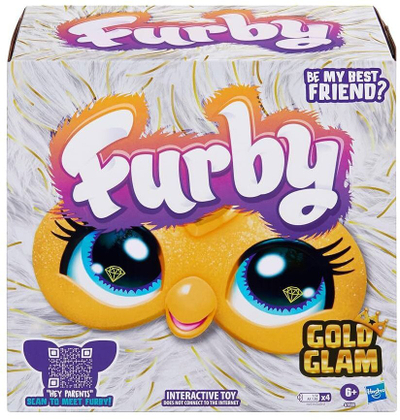 Figurinë interaktive Hasbro Furby Gold Glam, 15 cm, e bardhë