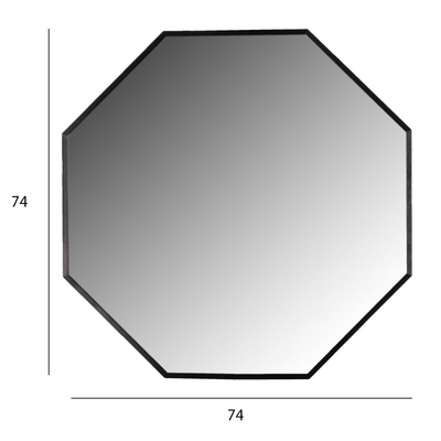 Pasqyrë Archer oktagone Φ74cm (HM4499.01), zezë