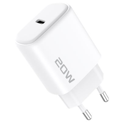 Karikues muri Proove Silicone Power 2, 20W, Type-C, me kabllo Type-C në Lightning, e bardhë