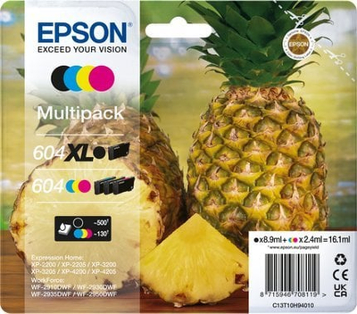 Bojë printeri Epson 604XL Multipack, origjinale, 4 ngjyra