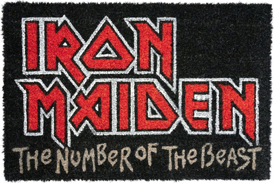 Килим за врата Iron Maiden The Number of the Beast, влакна од кокос PVC, повеќебоен